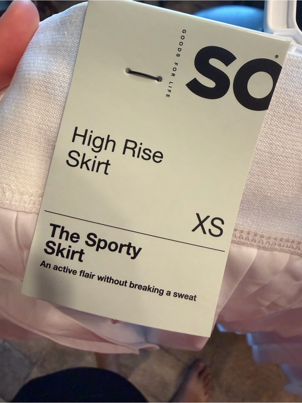 SO White Pleated Athletic Skort XS NWT High Rise Sporty - Picture 3 of 8